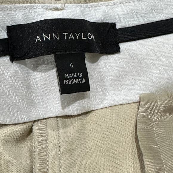 Ann Taylor Ankle Dress Pants, Size 6, Beige - Picture 4 of 6